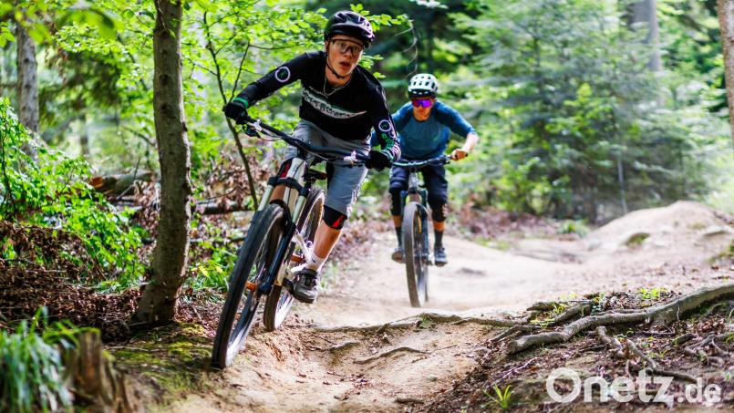 Das Fichtelgebirge ist wie geschaffen für Mountainbiker: Von wurzeligen Waldwegen über felsige Passagen bis hin zu abenteuerlichen Downhill-Strecken bietet die Region vieles, was das Biker-Herz begehrt. Symbolbild: Philipp von Ditfurth/dpa