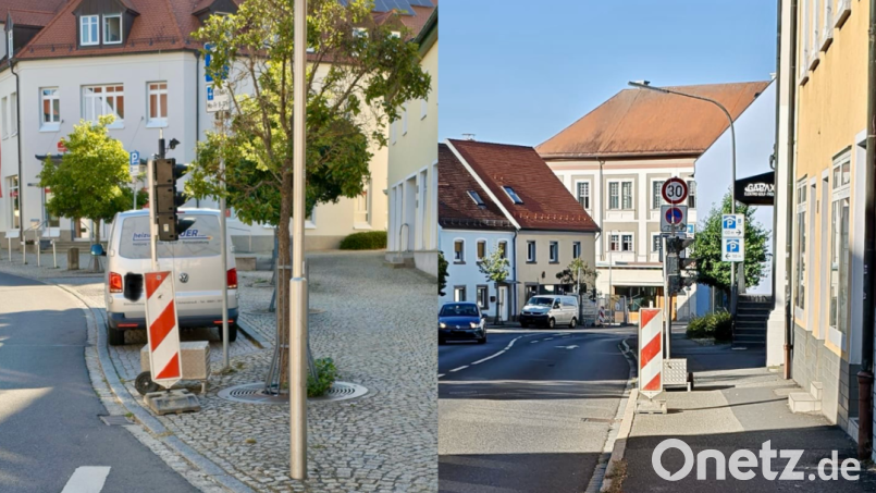 In der Knorrstraße wurden bereits mobile Ampeln aufgestellt. Bild: Ramona Herrmann