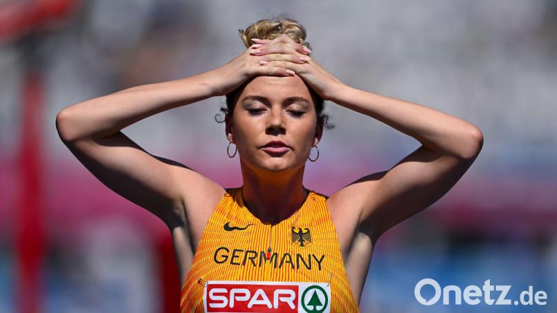 800-Meter-Läuferin Smilla Kolbe hat nach ihrem Halbfinale rassistische Hass-Kommentare im Netz gegen ihre Teamkollegen verurteilt und einen emotionalen Appell an die Fans gerichtet. Bild: Sven Hoppe/dpa