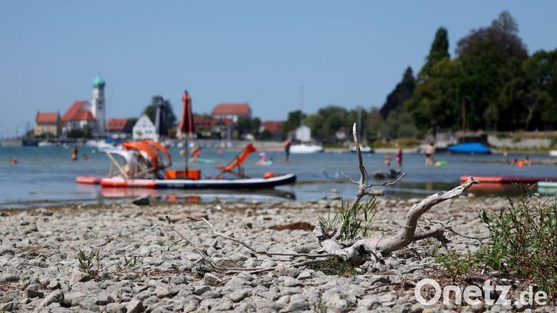 Der Pegelstand ist auf den tiefsten Wert des Jahres gesunken. Bild: Karl-Josef Hildenbrand/dpa