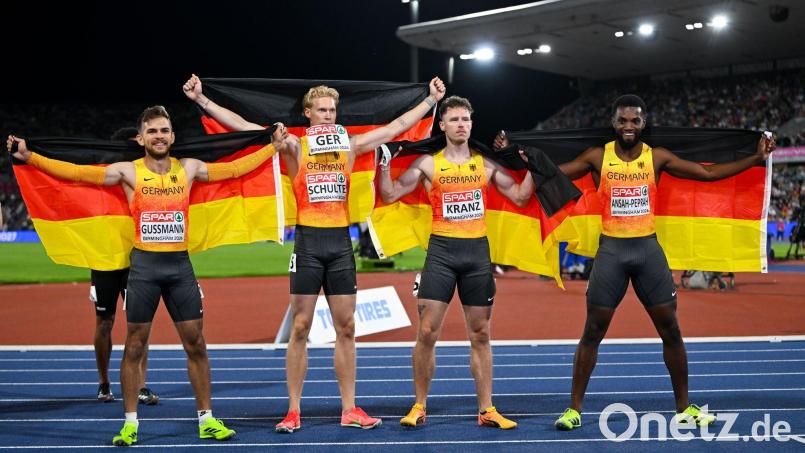Die deutschen Sprinter holten ohne Owen Ansah EM-Silber. Bild: Sven Hoppe/dpa