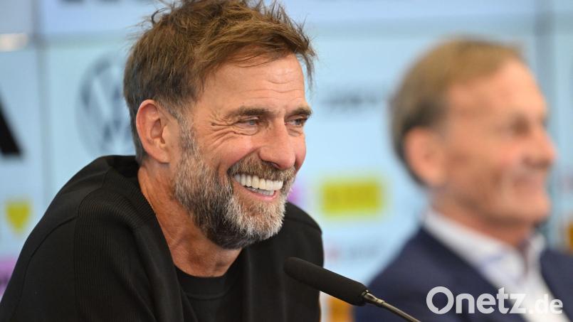 Wird als Gast beim Supercup in Dortmund und dem Bundesliga-Auftakt in München erwartet: Neu-Bundestrainer Jürgen Klopp. (Archivbild) Bild: Florian Wiegand/dpa