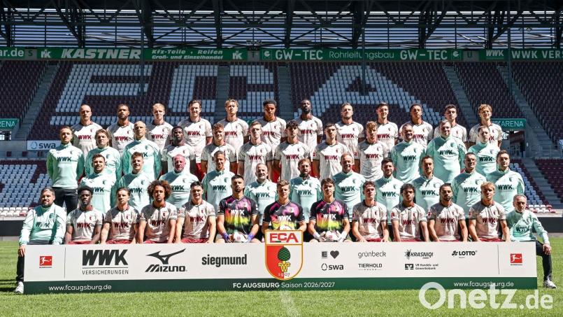 Der Kader des FC Augsburg für die Saison 2026/27. Bild: Harry Langer/dpa