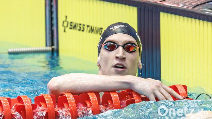 Lukas Märtens war Startschwimmer der 4x200 Meter Freistil-Staffel, die Silber bei der EM gewann. (Archivbild) Bild: Andreas Gora/dpa