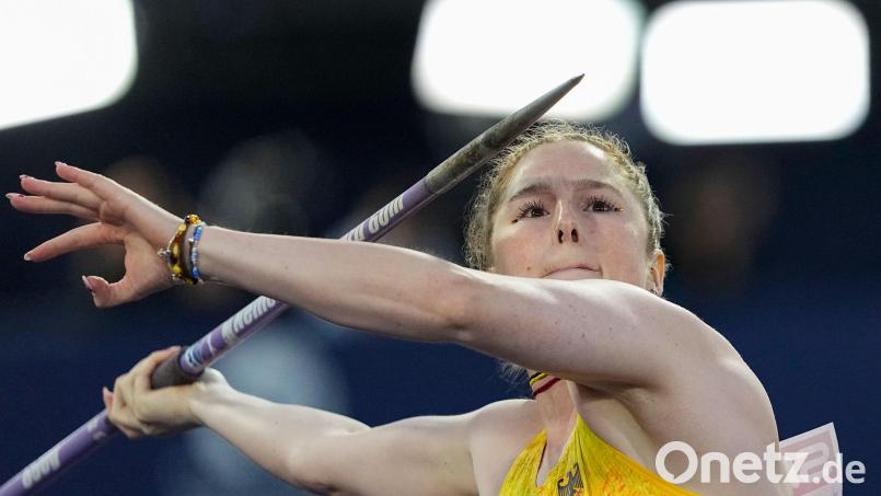 Julia Ulbricht gewann überraschend EM-Silber im Speerwurf. Bild: Matthias Schrader/AP/dpa