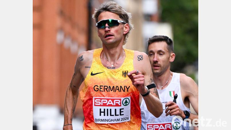 Der Nabburger Erik Hille am Sonntag beim EM-Marathon in Birmingham. Bild: Sven Hoppe/dpa