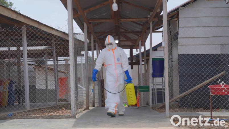 Mehr als 2300 Menschen sind bislang an der Virus-Erkrankung gestorben. Bild: Dieudonne Dirole/AP/dpa