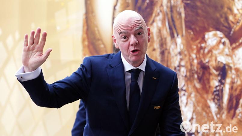 Eine Menschenrechtsorganisation will die Wiederwahl von Gianni Infantino als FIFA-Präsident verhindern. (Archivfoto) Bild: Bradley Collyer/PA Wire/dpa