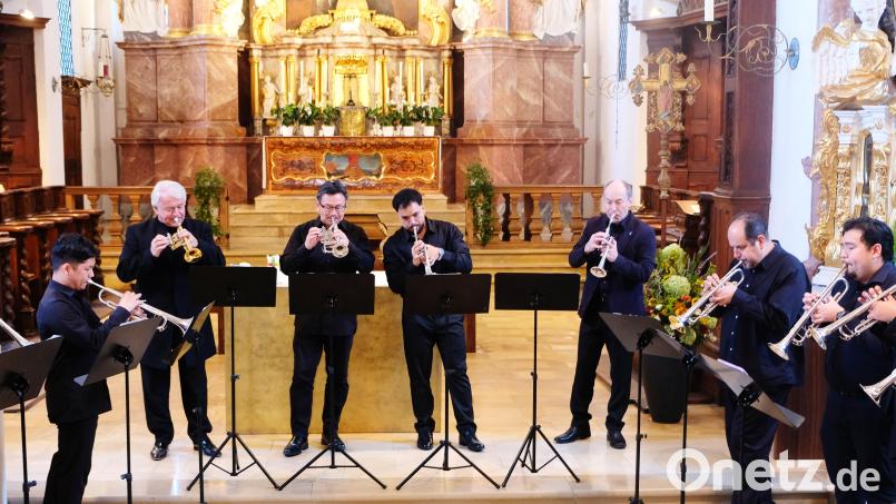 Zum Abschluss der Speinsharter Sommerkonzerte brillierte in der Klosterkirche das Bläserensemble des Festivals junger Künstler Bayreuth. Bild: Robert Dotzauer