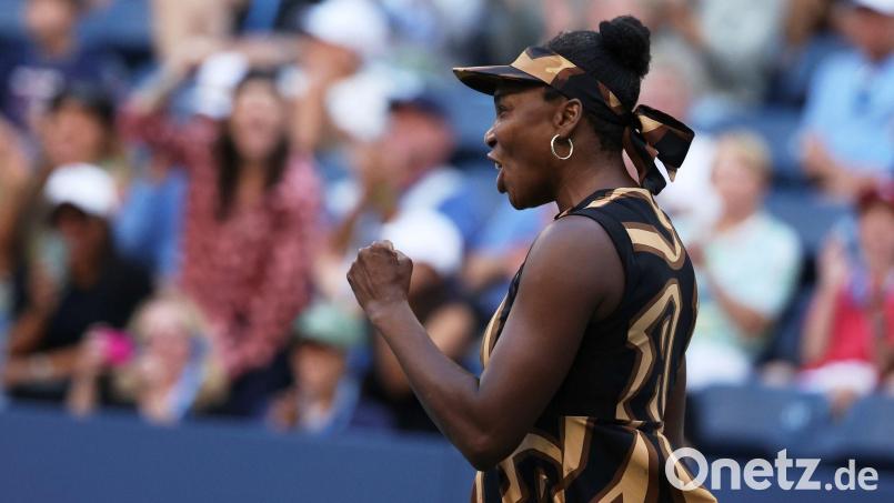 2025 begeisterte Venus Williams bei den US Open das Publikum. (Archivbild) Bild: Heather Khalifa/AP/dpa
