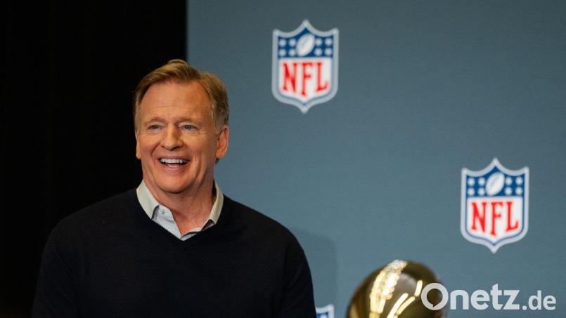 Arbeitet an der internationalen Expansion der NFL: Liga-Commissioner Roger Goodell. (Archivbild) Bild: Maximilian Haupt/dpa