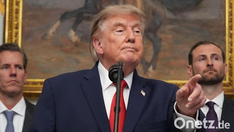 Trump kündigt einen Wirtschaftskrieg gegen den Iran an. Bild: Jacquelyn Martin/AP/dpa