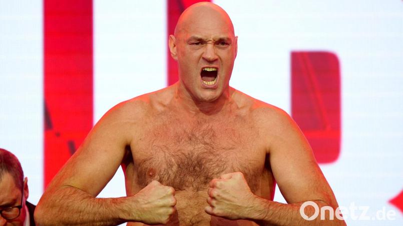 Hält sich wie gewohnt mit Schimpftiraden nicht zurück: Tyson Fury. (Archivbild) Bild: Bradley Collyer/PA Wire/dpa