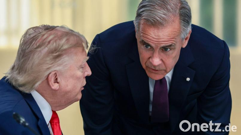 Carney: Gegenzölle auf US-Produkte kommen im September. (Archivbild) Bild: Evelyn Hockstein/Pool Reuters/dpa