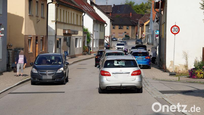 Das Nadelöhr liegt in Michelfeld in der Hauptstraße. Bild: Jürgen Masching