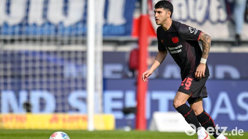Wechselt Exequiel Palacios nach England? (Archivbild) Bild: Harry Langer/dpa