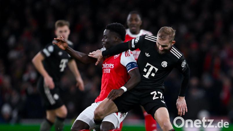 Der FC Bayern trifft in der Champions League wieder auf Arsenal. (Archivbild) Bild: Sven Hoppe/dpa