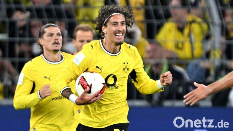 Fabio Silva bleibt in der Sturm-Rangordnung des BVB weiter hinter Serhou Guirassy. (Archivbild) Bild: Federico Gambarini/dpa