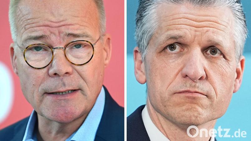 Neues Pendant von SPD-Fraktionschef Miersch bei der Union ist Thorsten Frei (rechts). (Archivbilder) Bild: Elisa Schu/dpa