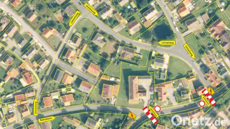 Wegen Kanalbauarbeiten ist die Neuhauser Straße ab 31. August fast zwei Wochen gesperrt. Eine Umleitung ist eingerichtet. Bild: Stadt Auerbach
