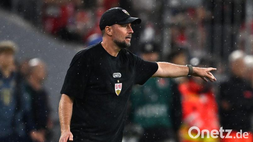 Sebastian Hoeneß beim Eröffnungsspiel der Stuttgarter beim FC Bayern. Bild: Sven Hoppe/dpa