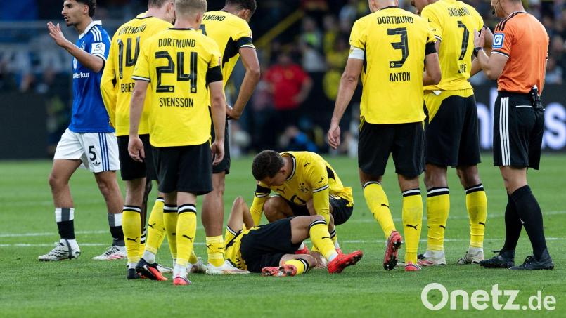 Der BVB sorgt sich um Giannis Konstantelias. Bild: Fabian Strauch/dpa