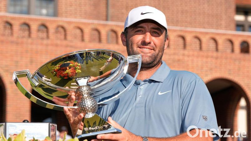 US-Golfstar Scottie Scheffler gewann in Atlanta die Tour Championship. Bild: Mike Stewart/AP/dpa