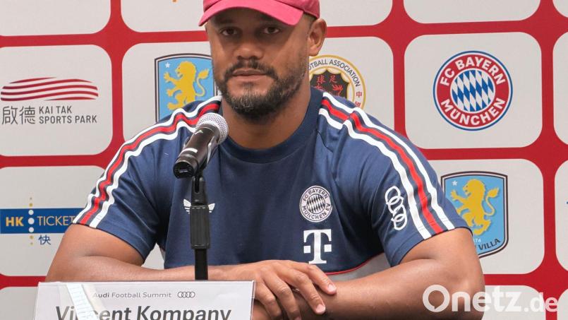 Klare Aussage von Vincent Kompany zum angeblichen Transferwunsch. (Archivbild) Bild: Christian Kunz/dpa