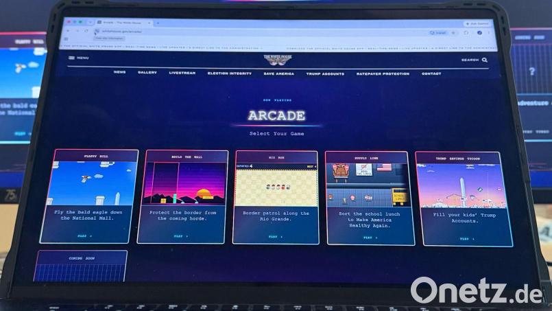 Das Weiße Haus nutzt Computerspiele, um politische Themen zu inszenieren. Bild: Jon Elswick/AP/dpa