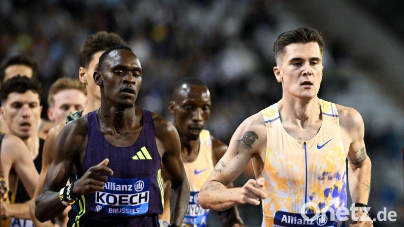Der norwegische Lauf-Star Jakob Ingebrigtsen (r) schimpfte nach den 1.500 Metern in Brüssel über die Konkurrenz. Bild: Elias Rom/Belga/dpa