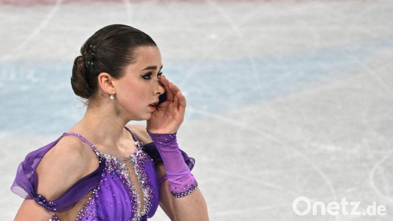 Darf offenbar nicht als neutrale Athletin an den Start gehen: Kamila Walijewa. (Archivbild) Bild: Peter Kneffel/dpa