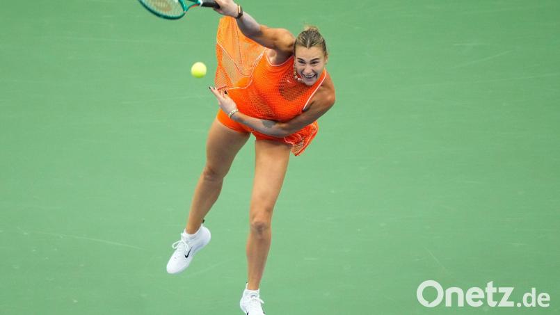 Aryna Sabalenka geht mit Power in die nächste Runde. Bild: Yuki Iwamura/AP/dpa