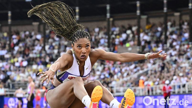 Tara Davis-Woodhall hat ihr frühzeitiges Saison-Aus bekanntgegeben. (Archivbild) Bild: Jonas Ekströmer/TT News Agency/AP/dpa
