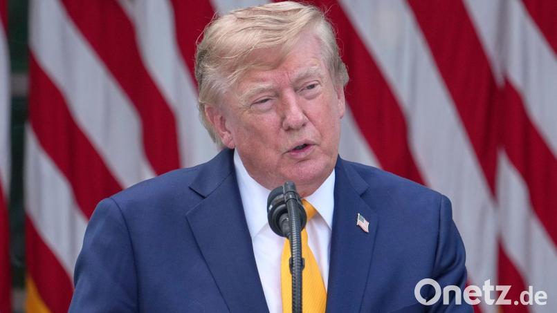 Trump hat eine neue Idee für eine Umbenennung (Archivbild). Bild: Alex Brandon/AP/dpa