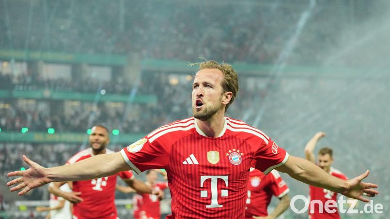 Harry Kane will mit dem FC Bayern die Champions League gewinnen. (Archivbild) Bild: Michael Kappeler/dpa