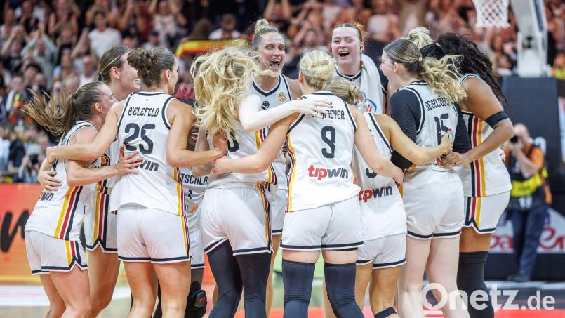 Deutschlands Basketballerinnen erlebten den nächsten Feueralarm. Bild: Andreas Gora/dpa