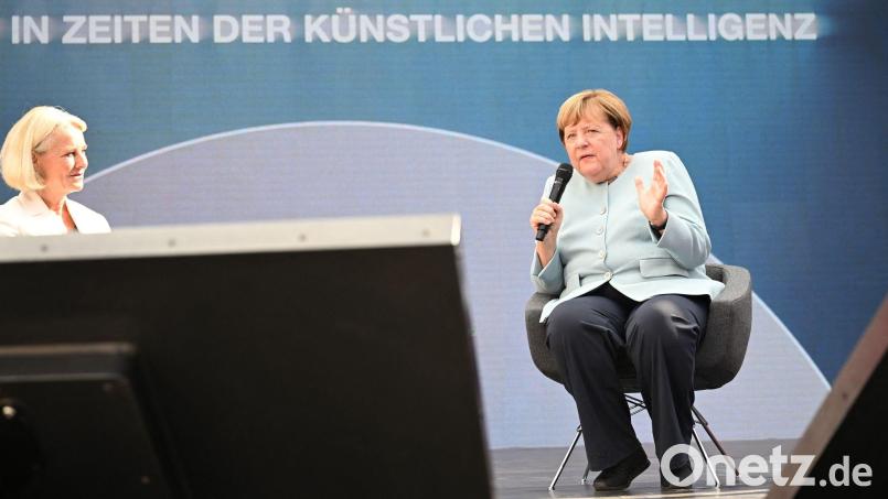 Angela Merkel sieht KI positiv, hat aber auch Bedenken. Bild: Wolf von Dewitz/dpa