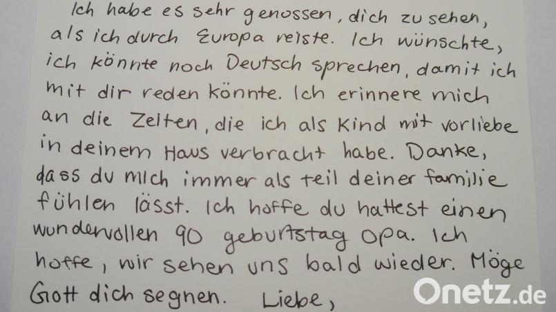 Es ist eine besondere Überraschung, die Johann R. aus Freihung zu seinem 90. Geburtstag erwartet. Bild: Johann R.
