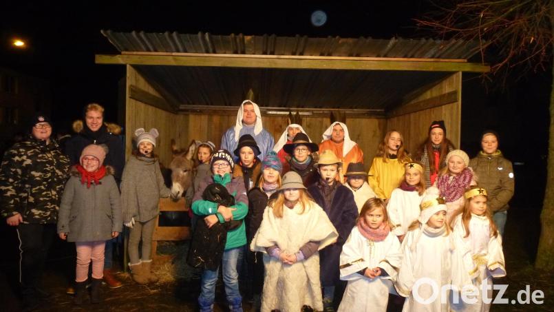 Die Aufführung des Weihnachtsgeschehens in anderer Version ist einer der Höhepunkte des Marktweihnacht. Bild: bk