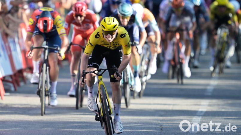 Matthew Brennan feierte bereits seinen fünften Etappensieg bei der diesjährigen Vuelta. (Archivfoto) Bild: Philippe Magoni/AP/dpa