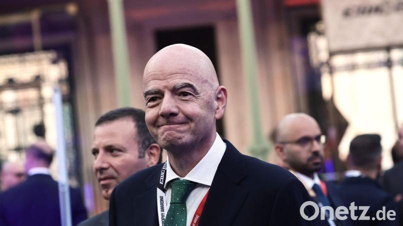 Frankreichs Fußballverband entzieht Gianni Infantino die Unterstützung (Archivbild). Bild: Teresa Suarez/Pool EPA via AP/dpa