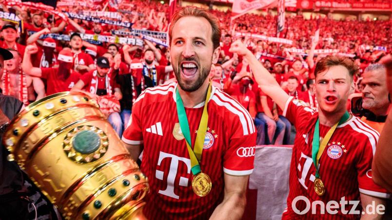 So wie Harry Kane sehen DFB-Pokal-Sieger aus. (Archivbild) Bild: Tom Weller/dpa