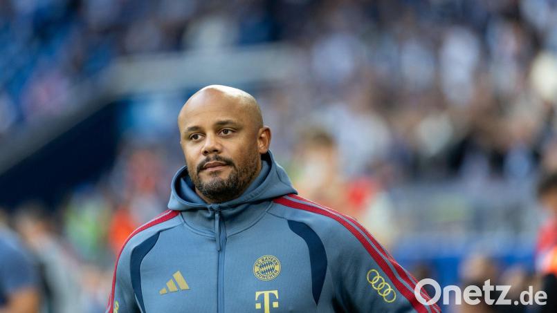 Bayern-Coach Vincent Kompany steht vor seiner ersten Dienstreise nach Elversberg. (Archivbild) Bild: Fabian Strauch/dpa