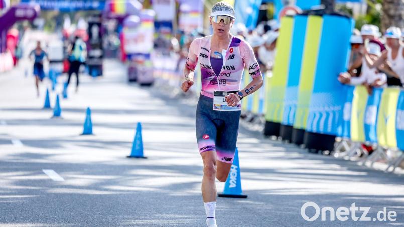 Auf der Laufstrecke konnte Philipp einige Plätze aufholen. Bild: Ingo Kutsche/SPORTS-MEDIA Agency/dpa
