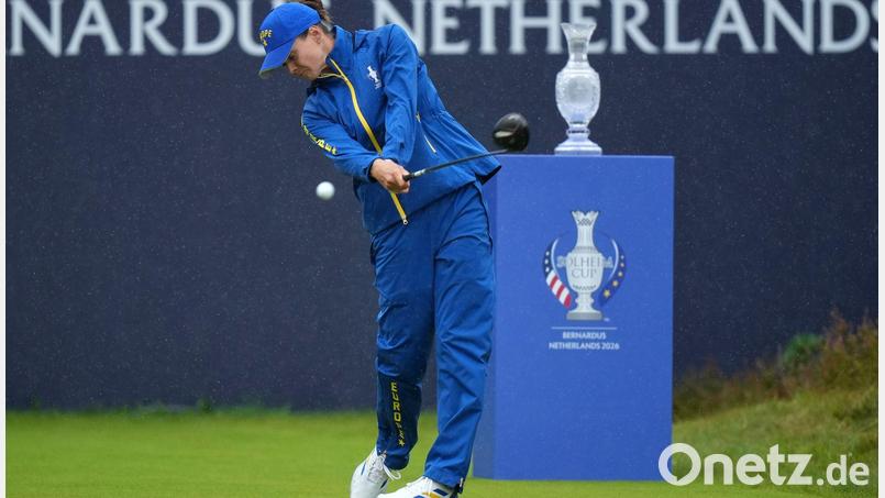 Esther Henseleit hat mit dem europäischen Team den Solheim Cup gewonnen. Bild: Alastair Grant/AP/dpa