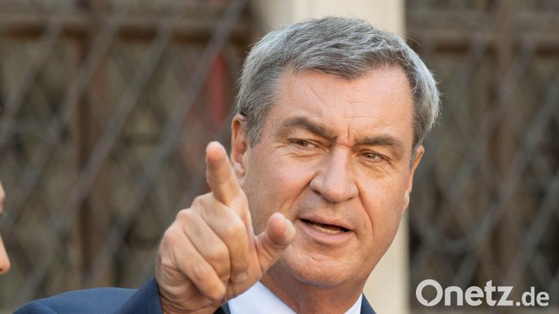 CSU-Chef Markus Söder beteuert, dass die CSU „auf keinen Fall“ einen Kanzlersturz initiieren werde. (Archivbild) Bild: Peter Kneffel/dpa