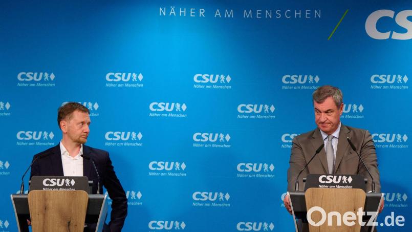 Die Krise der Bundesregierung ist auch bei der Klausur des CSU-Vorstands in München ein wichtiges Thema. Parteichef Söder hat klare Erwartungen an die Koalitionäre in Berlin. Bild: Sven Hoppe/dpa