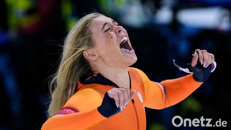 Glamour-Girl Jutta Leerdam legt zumindest einmal eine Wettkampfpause ein. (Archivbild) Bild: Luca Bruno/AP/dpa
