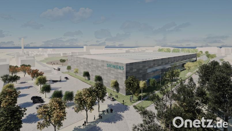 Bis 2030 soll die neue KI-gesteuerte Fabrik von Siemens Amberg stehen. Aber auch am Rest des Standorts wird sich in den nächsten Jahren einiges verändern. Bild: Siemens AG