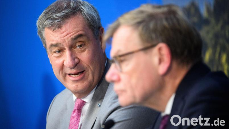 CSU-Chef Söder (links) und Außenminister Johann Wadephul (CDU) sind überzeugt von einer Fortsetzung der Kanzlerschaft von Friedrich Merz. Bild: Bernd von Jutrczenka/dpa